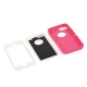 coque iPhone 6 plus / 6S plus bicolore anti-choc - rose / blanc