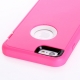 coque iPhone 6 plus / 6S plus bicolore anti-choc - rose / blanc