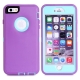 coque iPhone 6 plus / 6S plus bicolore anti-choc - violet / bleu