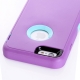 coque iPhone 6 plus / 6S plus bicolore anti-choc - violet / bleu