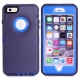 coque iPhone 6 plus / 6S plus bicolore anti-choc - bleu / bleu marine