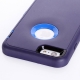 coque iPhone 6 plus / 6S plus bicolore anti-choc - bleu / bleu marine