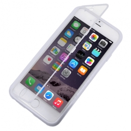 Coque iPhone 6 / 6S TPU à rabat - Blanc