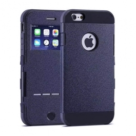 Coque iPhone 6 / 6S à rabat tactile - Bleu foncé