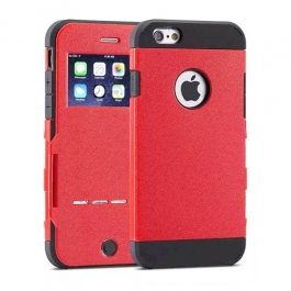 Coque iPhone 6 / 6S à rabat tactile - Rouge