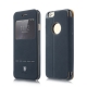 Coque iPhone 6 / 6S BASEUS à rabat tactile cuir - Bleu