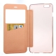 Coque iPhone 6 / 6S à rabat fenêtre porte-cartes - Or