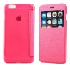 Coque iPhone 6 / 6S à rabat fenêtre porte-cartes - Rose