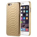 Coque iPhone 5 / 5S / SE texture peau serpent - Or