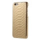 Coque iPhone 5 / 5S / SE texture peau serpent - Or
