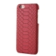 Coque iPhone 5 / 5S / SE texture peau serpent - Rouge