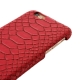 Coque iPhone 5 / 5S / SE texture peau serpent - Rouge
