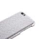 Coque iPhone 5 / 5S / SE texture peau serpent - Argent