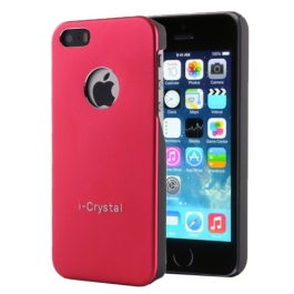 Coque iPhone 5 / 5S / SE i-Crystal - Rouge