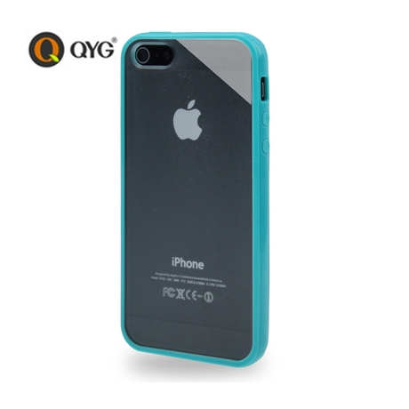Coque iPhone 5 / 5S / SE Q-case transparente - Turquoise