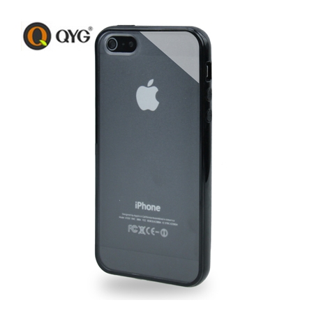 Coque iPhone 5 / 5S / SE Q-case transparente - Noir