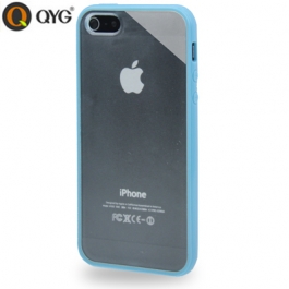 Coque iPhone 5 / 5S / SE Q-case transparente - Bleu