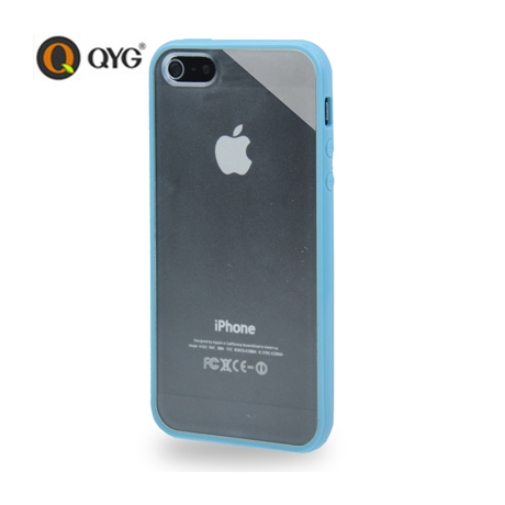 Coque iPhone 5 / 5S / SE Q-case transparente - Bleu