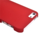 Coque iPhone 5 / 5S / SE sable mouvant givré - rouge