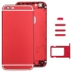 Châssis / Face arrière couleurs customs iPhone 6 couleur rouge