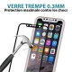 Verre trempé 4D iPhone X (Noir)