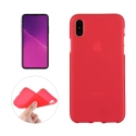 Coque iPhone X en silicone souple (Rouge)