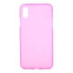 Coque iPhone X en silicone souple (Rose)