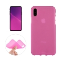 Coque iPhone X en silicone souple (Rose)