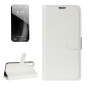 Housse porte-cartes en cuir iPhone X (Blanc)