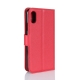 Housse porte-cartes en cuir iPhone X (Rouge)