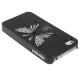 Coque Papillon Stand iPhone 4 et 4S (+ protection d'écran)