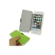 Etui de Protection Flip en cuir pour iPhone 5 Vert