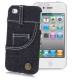 Coque en Tissu Jeans iPhone 4 et 4S