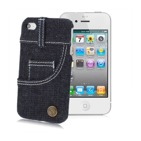 Coque en Tissu Jeans iPhone 4 et 4S