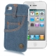 Coque en Tissu Jeans iPhone 4 et 4S