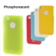 Coque Phosphorescente (brille dans le noir) pour iPhone 4 et 4S (couleur au choix)