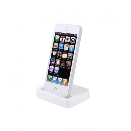 Dock Lightning de recharge et synchronisation pour iPhone 5 Blanc