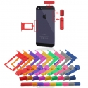 Kit boutons couleur de remplacement iPhone 5 : Volume + Vibreur + Power + Tiroir