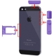 Kit boutons en couleur de remplacement iPhone 5 : Volume + Vibreur + Power + Tiroir