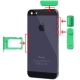 Kit boutons en couleur de remplacement iPhone 5 : Volume + Vibreur + Power + Tiroir
