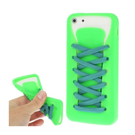 Coque Silicone Chaussures avec Lacets iPhone 5