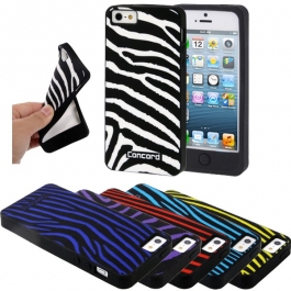 Coque Zèbre en silicone iPhone 5