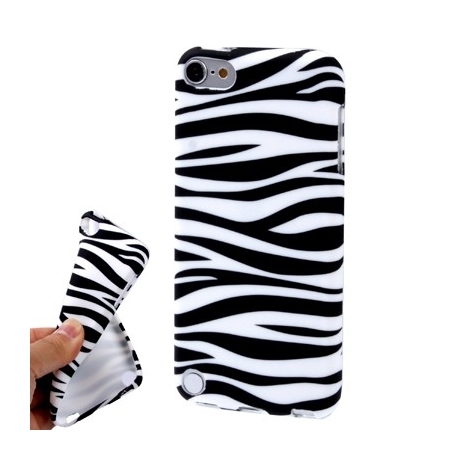 Coque Zèbre en silicone souple iPod Touch 5g