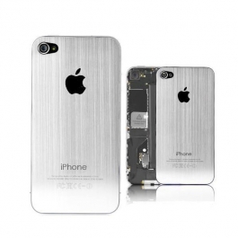 Façade arrière en aluminium brossé pour iPhone 4S