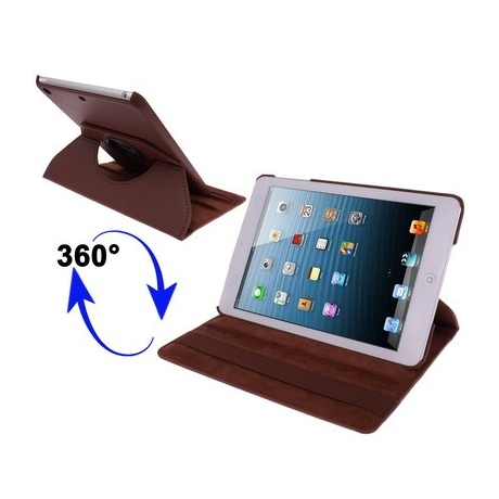 Etui de protection en cuir avec rotation 360° pour iPad mini