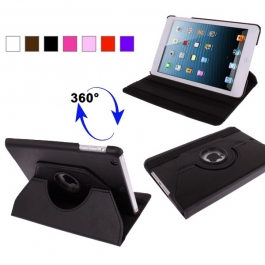 Etui de protection en cuir avec rotation 360° pour iPad mini