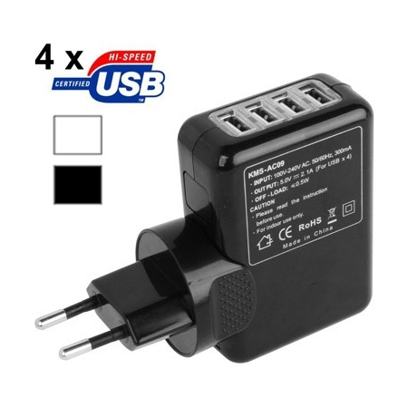 Adaptateur secteur USB x 4 ports