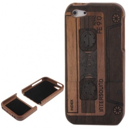 Coque de protection K7 en bois bambou détachable iPhone 5/5S