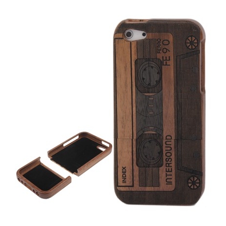 Coque de protection K7 en bois bambou détachable iPhone 5