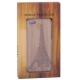 Coque de protection tour eiffel en bois bambou détachable iPhone 5